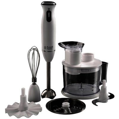 Russell Hobbs 21500 Aura 6 in 1 Hand Blender in White & Black Russell Hobbs 21500 Aura 6 in 1 Hand Blender in White & Black